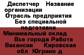 Диспетчер › Название организации ­ NEVA estate › Отрасль предприятия ­ Без специальной подготовки › Минимальный оклад ­ 8 000 - Все города Работа » Вакансии   . Кировская обл.,Югрино д.